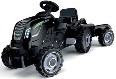 DUŻY TRAKTOR NA PEDAŁY Z PRZYCZEPĄ Farmer XL Smoby CZARNY