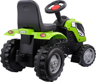 DUŻY TRAKTOR NA PEDAŁY Z PRZYCZEPĄ JEŹDZIK 141cm ZIELONY