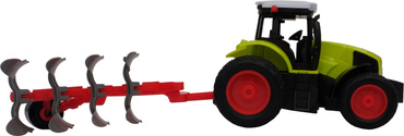 DUŻY TRAKTOR STEROWANY + OBROTOWY PŁUG RC CIĄGNIK 38cm USB
