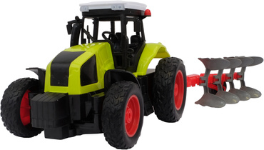 DUŻY TRAKTOR STEROWANY + OBROTOWY PŁUG RC CIĄGNIK 38cm USB