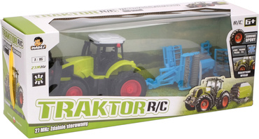 DUŻY TRAKTOR STEROWANY + SIEWNIK RC CIĄGNIK 38cm USB