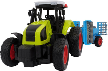 DUŻY TRAKTOR STEROWANY + SIEWNIK RC CIĄGNIK 38cm USB