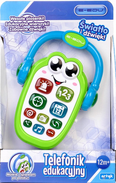 E-EDU INTERAKTYWNY TELEFON DLA DZIECI LITERKI CYFERKI PL