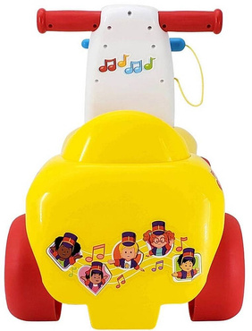 Fisher Price MUZYCZNY JEŹDZIK CHODZIK 2w1 CYMBAŁKI ŻÓŁTY