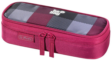 HERLITZ MŁODZIEŻOWY PIÓRNIK BE.BAG KARO BURGUND