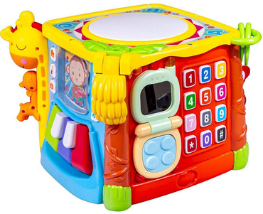 INTERAKTYWNA DWUJĘZYCZNA KOSTKA EDUKACYJNA Z TELEFONEM SORTER Smily