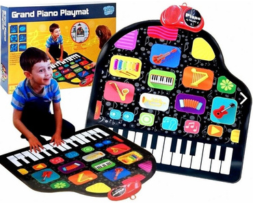 INTERAKTYWNA MUZYCZNA MATA PIANINKO NAGRYWA DOTYK