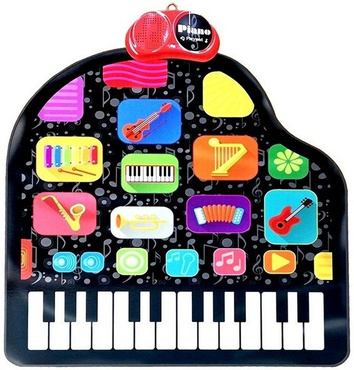 INTERAKTYWNA MUZYCZNA MATA PIANINKO NAGRYWA DOTYK
