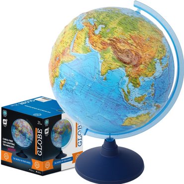 INTERAKTYWNY GLOBUS z APLIKACJĄ MAPA FIZYCZNA 21cm