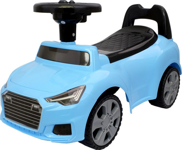 JEŹDZIK PCHACZ MEGA AUTO SAMOCHÓD DŹWIĘKI NIEBIESKI