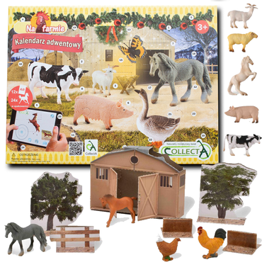 KALENDARZ ADWENTOWY KONIE I FARMA FIGURKI COLLECTA