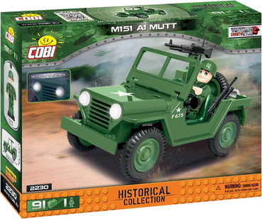 KLOCKI COBI POJAZD FORD M151 A1 MUTT FIGURKA 91el.