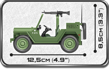 KLOCKI COBI POJAZD FORD M151 A1 MUTT FIGURKA 91el.