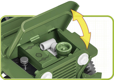 KLOCKI COBI POJAZD FORD M151 A1 MUTT FIGURKA 91el.