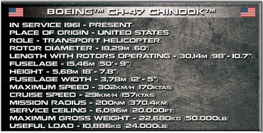 KLOCKI COBI śmigłowiec wojskowy CH-47 CHINOOK