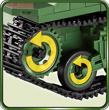 KLOCKI CZOŁG M4A3E2 SHERMAN JUMBO 720EL COBI 2550