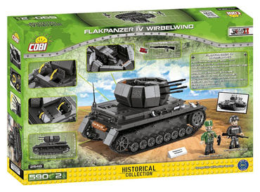 KLOCKI DZIAŁO PRZECIWLOTNICZE FLAKPANZER IV WIRBELWIND CZOŁG COBI 2548