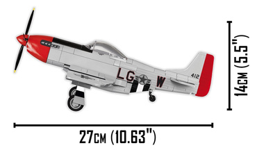 KLOCKI SAMOLOT TOP GUN P-51D MUSTANG MAVERICK 5806 COBI 265 EL.