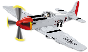 KLOCKI SAMOLOT TOP GUN P-51D MUSTANG MAVERICK 5806 COBI 265 EL.
