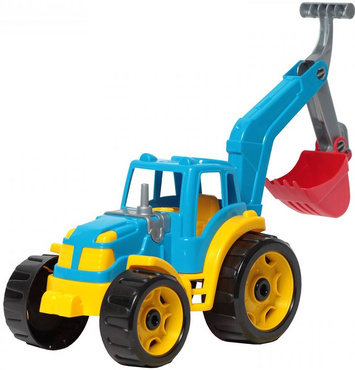 KOPARKA ŁADOWARKA TRAKTOR Z ŁYŻKĄ 41cm TECHNOK NIEBIESKI