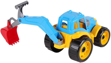 KOPARKA ŁADOWARKA TRAKTOR Z ŁYŻKĄ 41cm TECHNOK NIEBIESKI