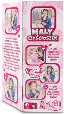 LALKA NATALIA INTERAKTYWNA MAŁY CZYŚCIOSZEK MÓWI PL 33CM