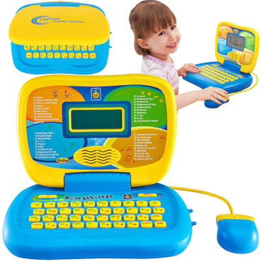 LAPTOP EDUKACYJNY Mądra Główka MÓWI PL 40 FUNKCJI