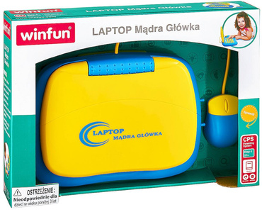 LAPTOP EDUKACYJNY Mądra Główka MÓWI PL 40 FUNKCJI