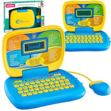 LAPTOP EDUKACYJNY Mądra Główka MÓWI PL 40 FUNKCJI