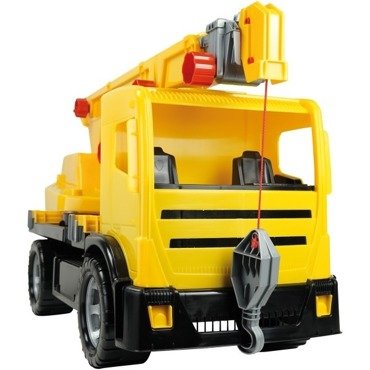 LENA DŹWIG GIGANT 115 cm JEŹDZIK Ciężarówka AUTO żółty