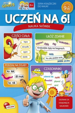 LISCIANI UCZEŃ NA 6 NAUKA SŁÓWEK KSIĄŻECZKA GENIUS