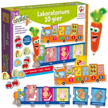 Lisciani KAROTKA Gra LABORATORIUM 10 GIER Carotina