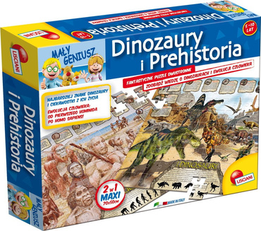 Lisciani MAŁY GENIUSZ PUZZLE DINOZAURY I PREHISTORIA