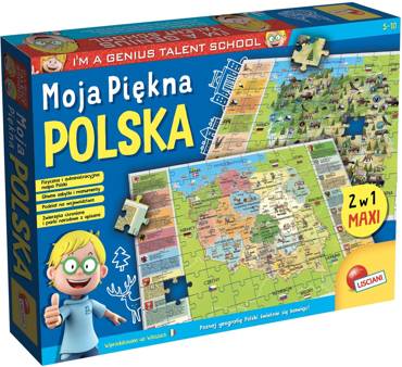 Lisciani MOJA PIĘKNA POLSKA Puzzle dwustronne MAPA