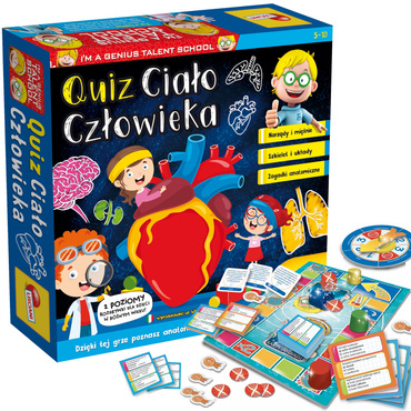 Lisciani QUIZ CIAŁO CZŁOWIEKA GRA Mały Geniusz PL