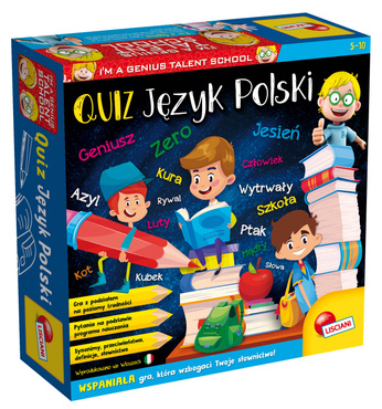 Lisciani QUIZ JĘZYK POLSKI GRA Mały Geniusz NOWOŚĆ