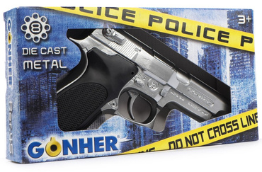 METALOWY PISTOLET NA KAPISZONY 8 NABOI GONHER 45/0