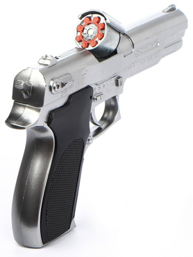 METALOWY PISTOLET NA KAPISZONY 8 NABOI GONHER 45/0