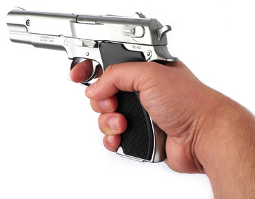 METALOWY PISTOLET NA KAPISZONY 8 NABOI GONHER 45/0