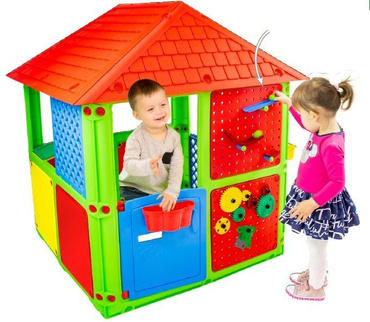 MOCHTOYS DOMEK OGRODOWY DLA DZIECI SMART HOUSE - PLAC ZABAW