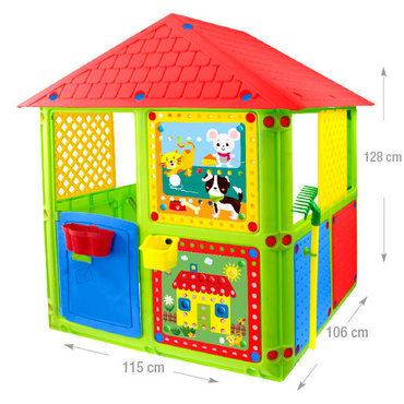 MOCHTOYS DOMEK OGRODOWY DLA DZIECI SMART HOUSE - PLAC ZABAW