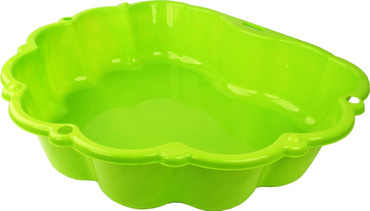 MOCHTOYS PODWÓJNA PIASKOWNICA MUSZELKA ZAMYKANA ZIELONA