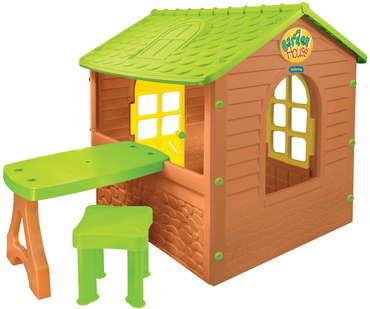 Mochtoys DOMEK DLA DZIECI ZE STOLIKIEM I STOŁECZKIEM