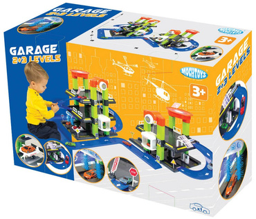 Mochtoys MEGA DUŻY GARAŻ PARKING 2+3 POZIOMY ZESTAW