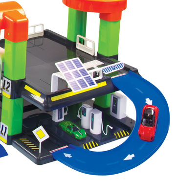 Mochtoys MEGA DUŻY GARAŻ PARKING 2+3 POZIOMY ZESTAW