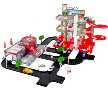 Mochtoys MEGA DUŻY GARAŻ - PARKING 3 POZIOMOWY