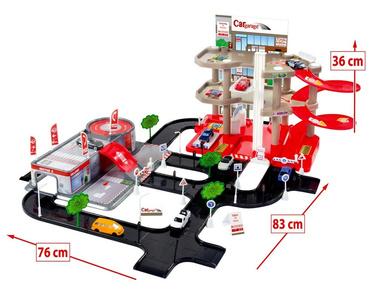Mochtoys MEGA DUŻY GARAŻ - PARKING 3 POZIOMOWY