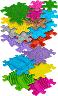 Ortopedyczna MATA Sensoryczna PUZZLE ZESTAW 16 EL.