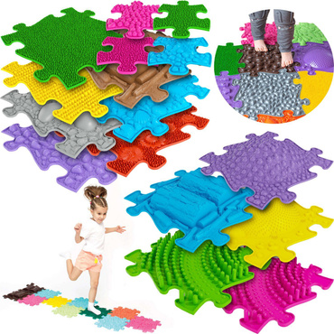 Ortopedyczna MATA Sensoryczna PUZZLE ZESTAW 16 EL.