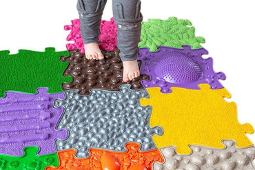 Ortopedyczna MATA Sensoryczna PUZZLE ZESTAW 6 el. BABY